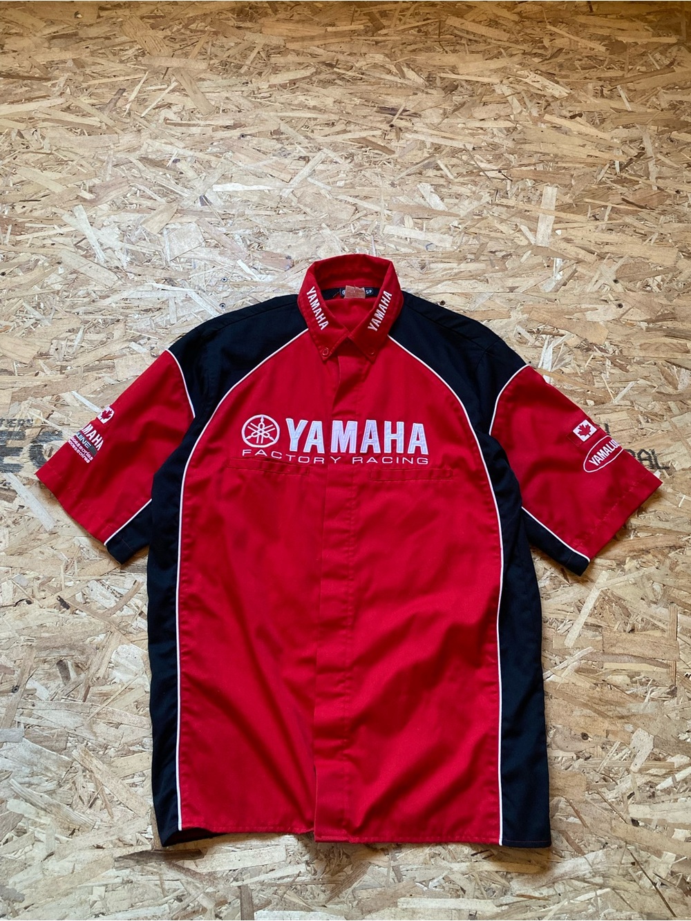 Yamaha Men’s Red & Black Factory Racing short sleeves shirt